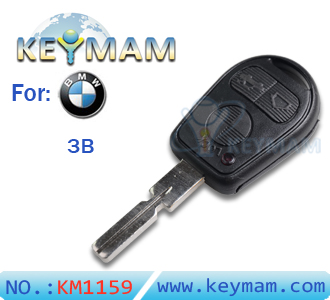 BMW 4 track 3 button remote key shell (with plastic mat)